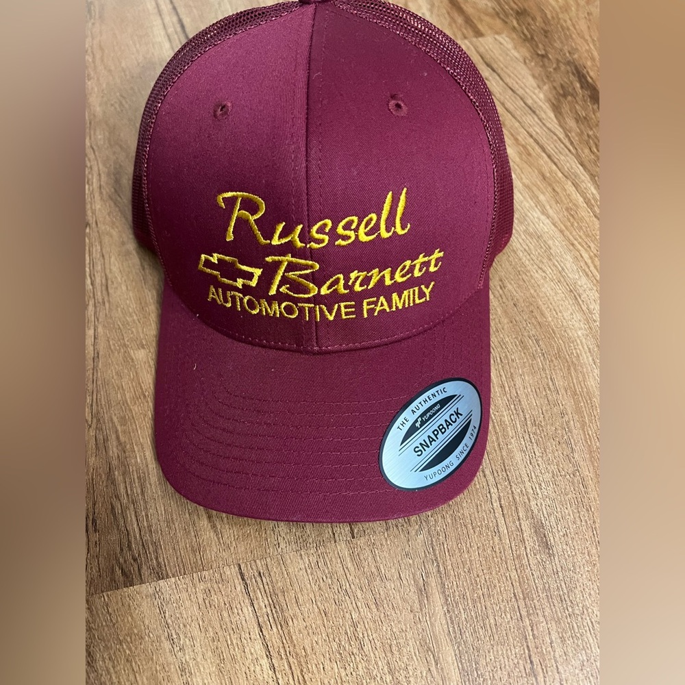 Trucker baseball adjustable hat NWT Russel Barnett Auto men’s women’s unisex